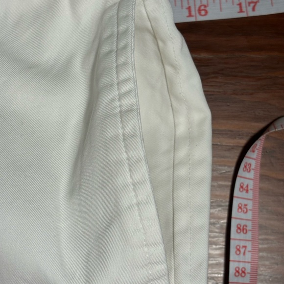 Lands End women white wide leg chino size 4 - Picture 6 of 8